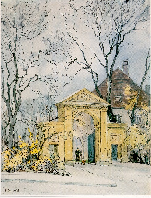 Blick auf das Eingangstor um 1890